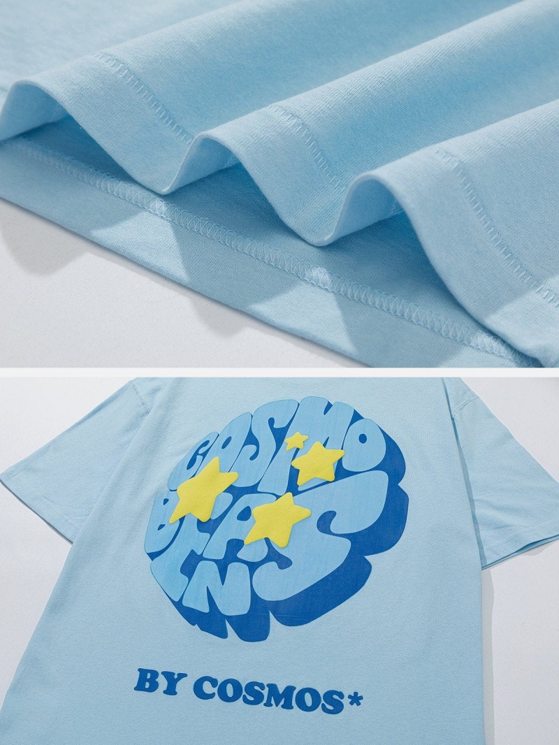 Bleu  T Shirts Aelfric Eden Star Print Tee - NYS-6362960